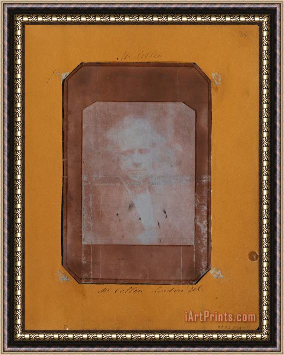 Scottish (bust Length Portrait of a Man, Possibly Sir David Brewster) Framed Print
