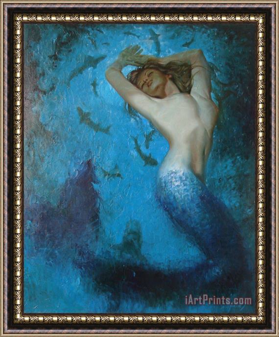 Sergey Ignatenko Mermaid Framed Painting