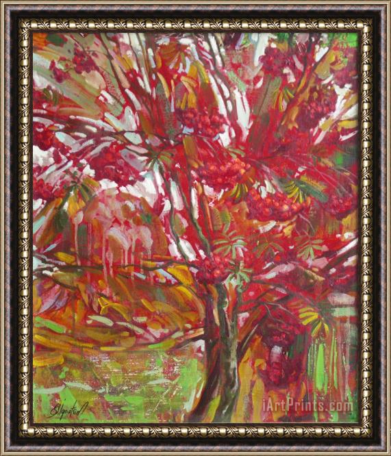 Sergey Ignatenko Rowan tree Framed Painting