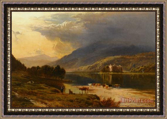 Sidney Richard Percy Kilchum Castle Loch Awe Framed Painting
