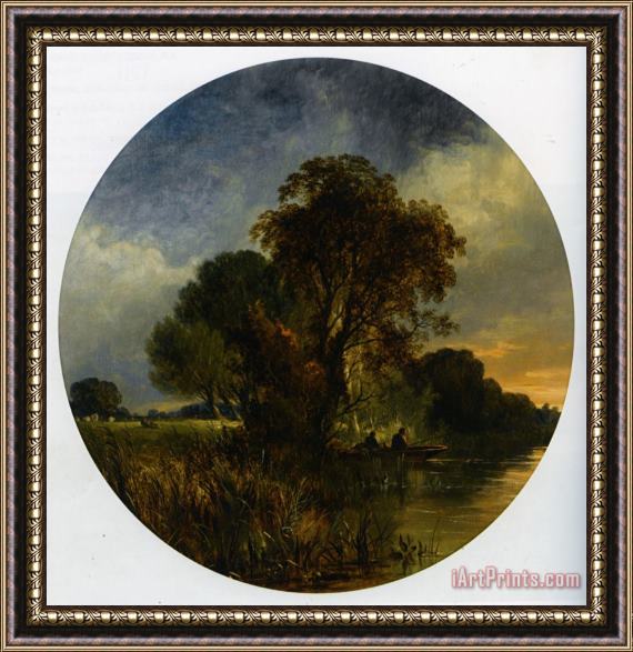 Sidney Richard Percy River Landscape Pair Part 1 Framed Painting