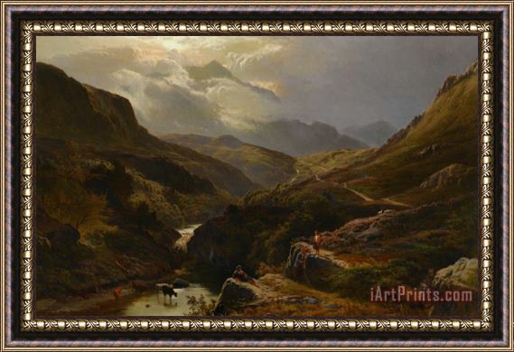 Sidney Richard Percy The Road to Loch Turrett Framed Print
