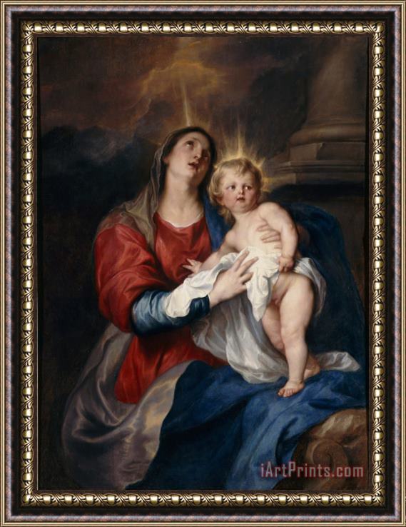Sir Anthony Van Dyck The Virgin and Child Framed Print