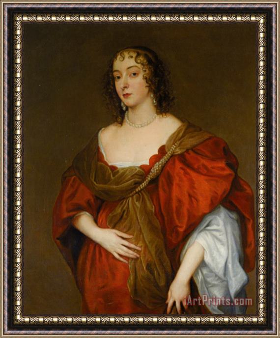Sir Antony Van Dyck Portrait of a Lady Framed Print