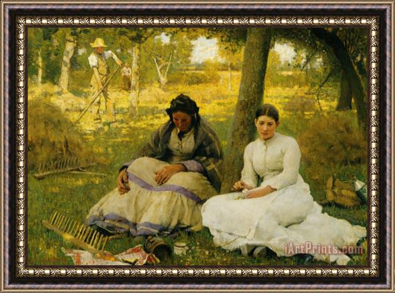 Sir George Clausen Day Dreams Framed Painting