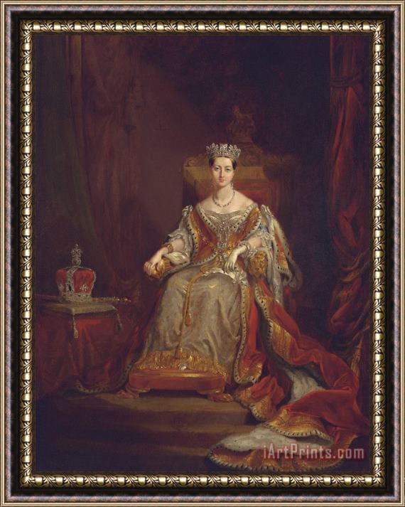 Sir George Hayter Queen Victoria Framed Painting