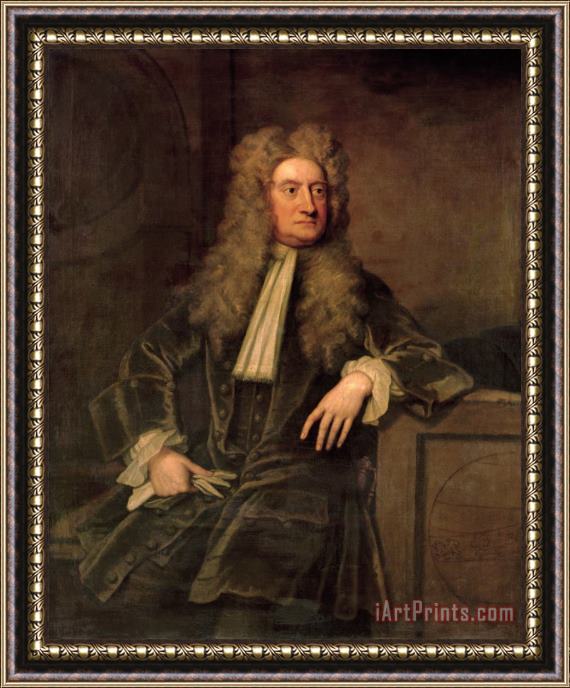 Sir Godfrey Kneller Sir Isaac Newton Framed Painting