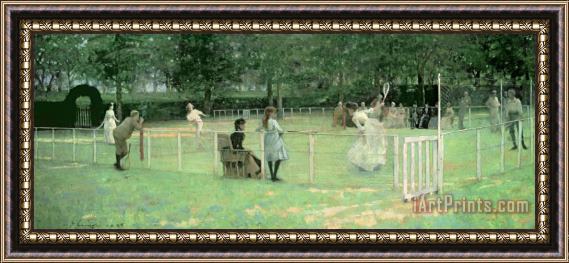 Sir John Lavery The Tennis Party Framed Painting