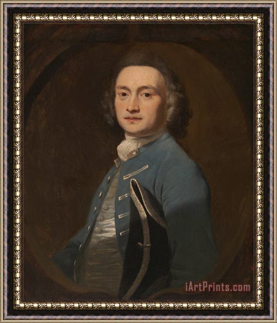 Sir Joshua Reynolds An Unknown Man Framed Painting