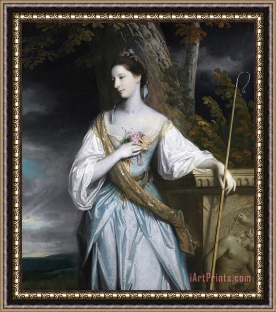 Sir Joshua Reynolds Anne Dashwood, Countess of Galloway Framed Print