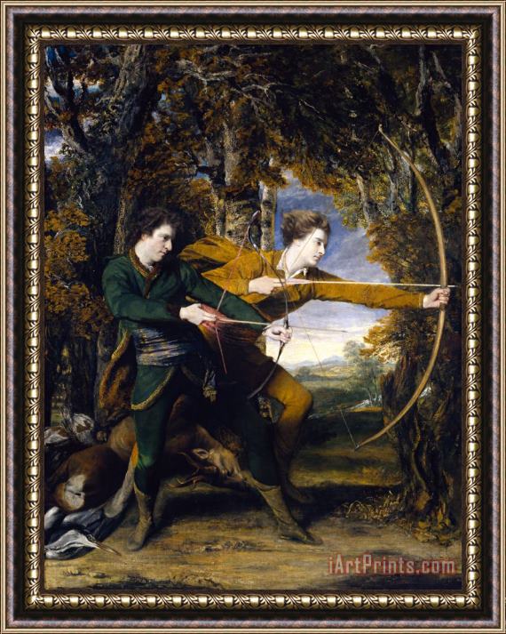 Sir Joshua Reynolds Colonel Acland And Lord Sydney The Archers Framed Painting