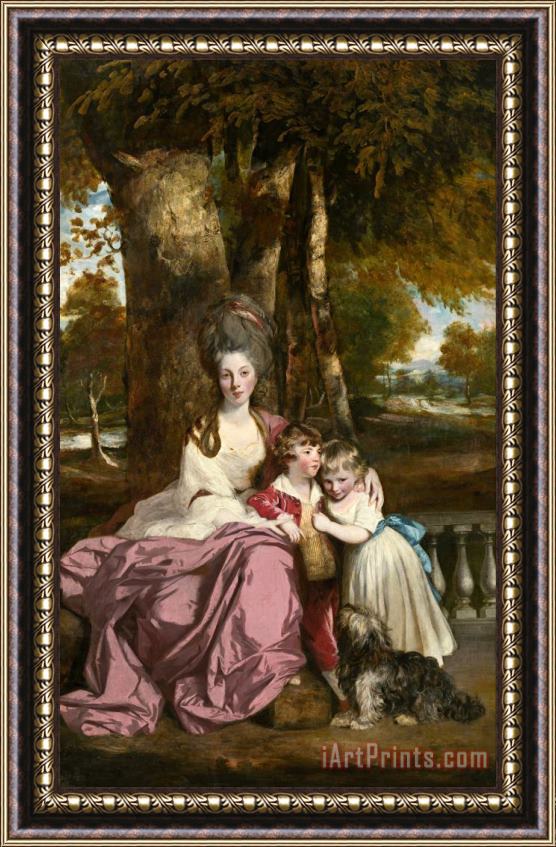 Sir Joshua Reynolds Lady Elizabeth Delme And Her Children Framed Painting