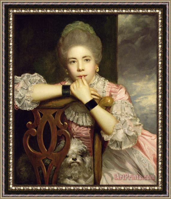 Sir Joshua Reynolds Mrs Abington as Miss Prue in Congreve's 'Love for Love' Framed Painting