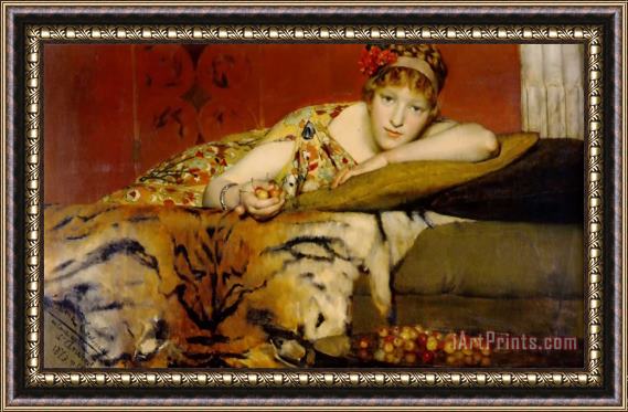 Sir Lawrence Alma-Tadema Cherries Framed Print