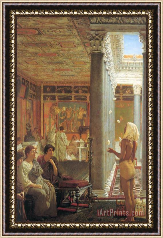 Sir Lawrence Alma-Tadema Egyptian Juggler Framed Print