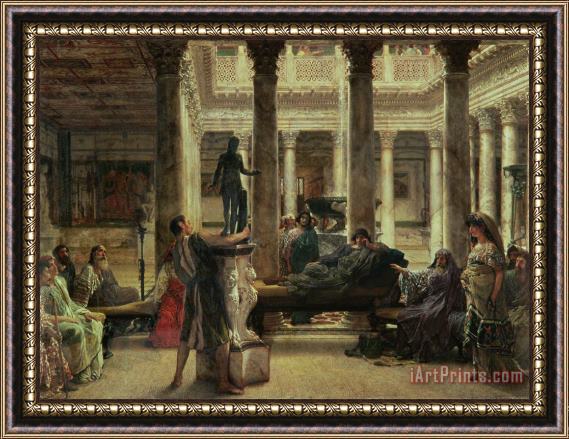 Sir Lawrence Alma-Tadema Roman Art Lover Framed Print