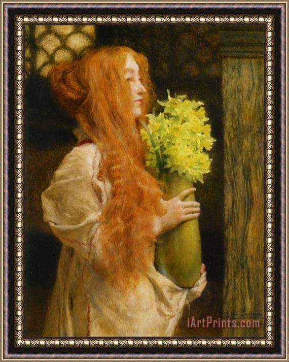 Sir Lawrence Alma-Tadema Spring Flowers Framed Print