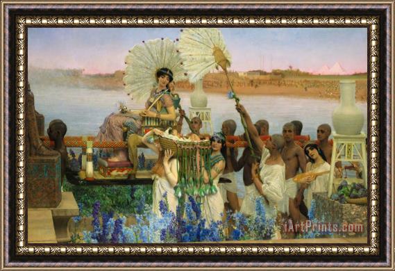 Sir Lawrence Alma-Tadema The Finding of Moses Framed Painting