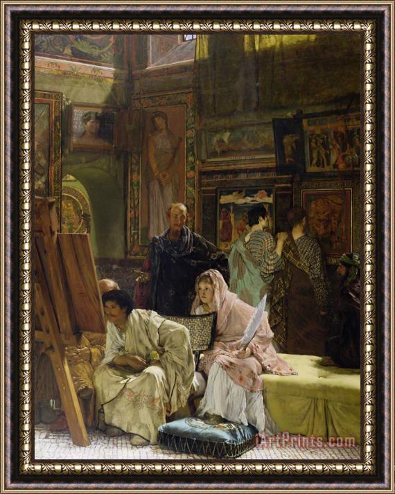 Sir Lawrence Alma-Tadema The Picture Gallery Framed Painting