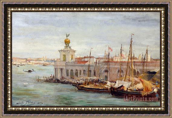 Sir Samuel Luke Fields Venice Framed Painting