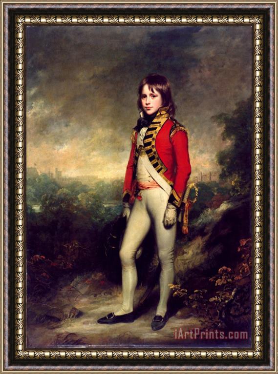 Sir William Beechey Master James Hatch As Marshall's Attendant at The Montem Eton, 1796 Framed Painting