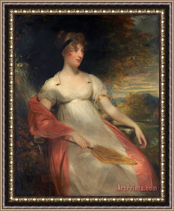 Sir William Beechey Portrait of a Woman, 1805 Framed Painting