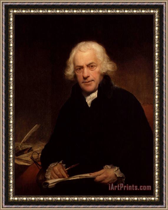 Sir William Beechey Thomas Sandby, 1792 Framed Painting