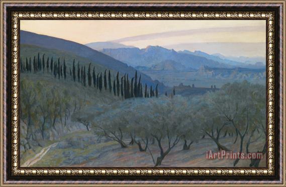 Sir William Blake Richmond Sunrise Umbria 1914 Framed Painting