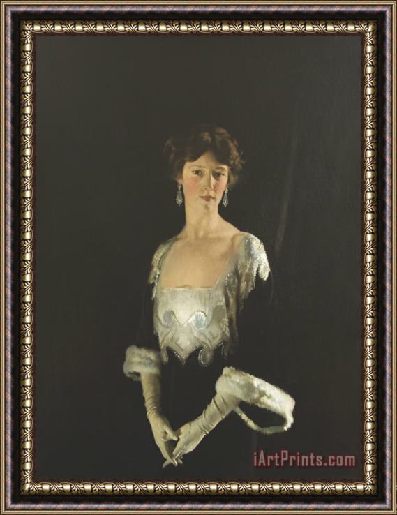 Sir William Newenham Montague Orpen Portrait of Rose 4th Marchioness of Headfort Framed Print