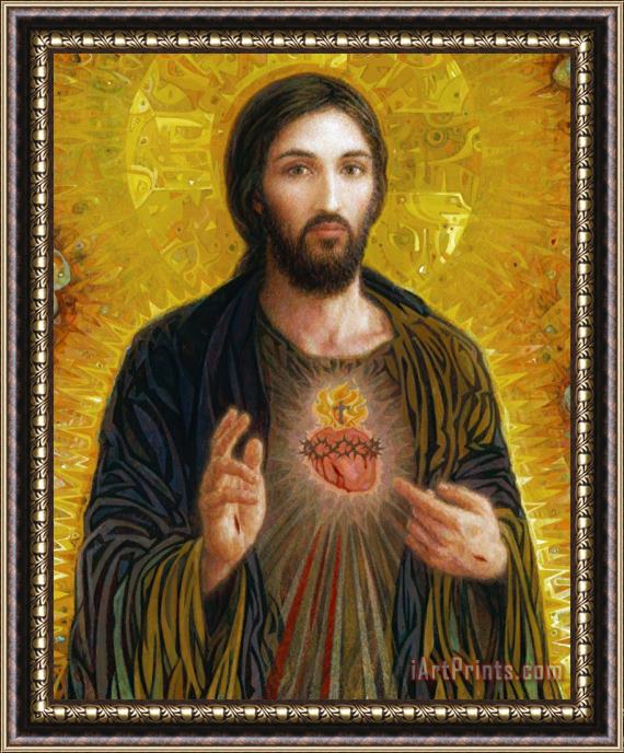 Smith Catholic Art Sacred Heart of Jesus Framed Painting