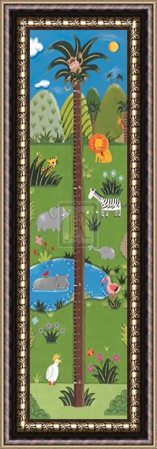 Sophie Harding Jungle Growth Chart Framed Painting