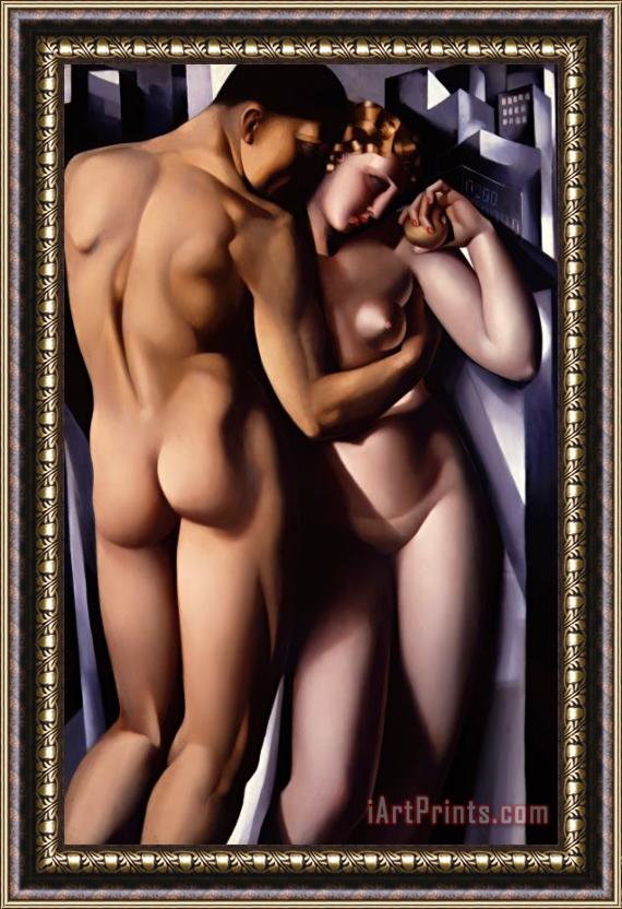 tamara de lempicka Adam And Eve Framed Painting