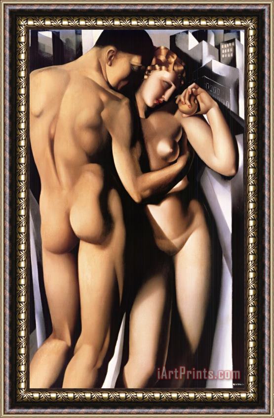 tamara de lempicka Adam Et Eve, 2001 Framed Painting