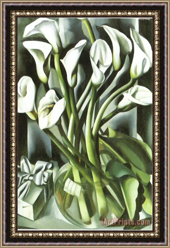 tamara de lempicka Arums 1941 Framed Painting