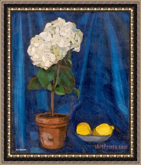 tamara de lempicka Bouquet D Hortensias Et Citron, 1922 Framed Painting