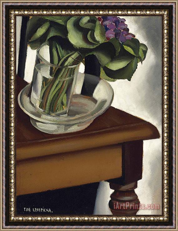 tamara de lempicka Bouquet De Violettes Framed Print
