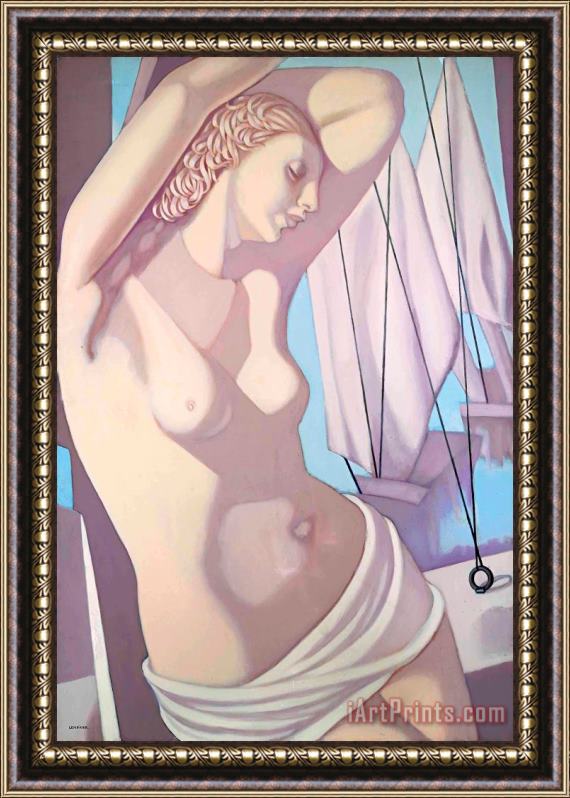 tamara de lempicka L'heure Bleue III, 1966 Framed Painting