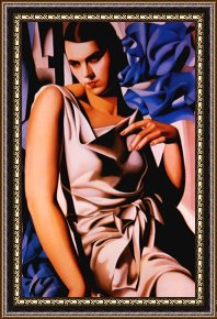 Tamara de Lempicka 額縁付きプリント tamara de lempicka Madame M Framed Print for sale - iArtPrints.com