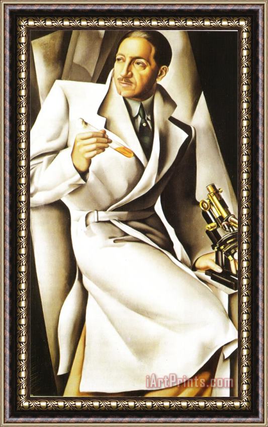 tamara de lempicka Portrait Du Docteur Boucard 1929 Framed Painting