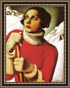 tamara de lempicka Saint Moritz 1929 Framed Print for sale