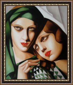 tamara de lempicka The Green Turban 1929 Framed Print for sale