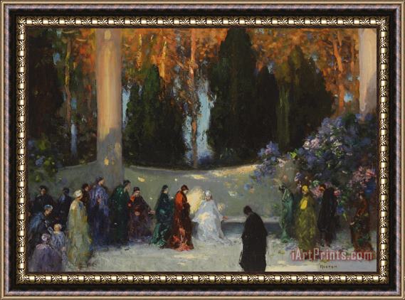TE Mostyn The Audience Framed Painting