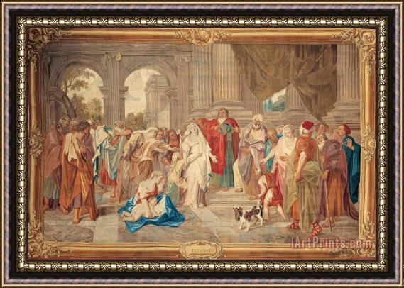 The Gobelins Manufactory Susannah Accused of Adultery Framed Painting