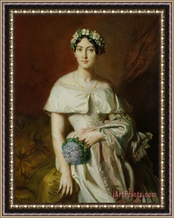 Theodore Chasseriau Mademoiselle Marie Therese De Cabarrus Framed Painting
