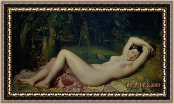Theodore Chasseriau Sleeping Nymph Framed Painting