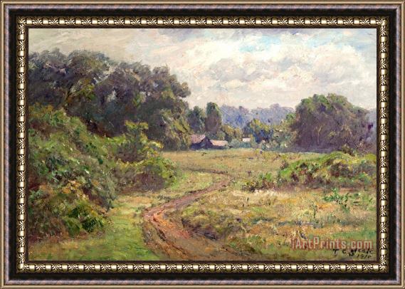 Theodore Clement Steele A Summer Day Framed Painting