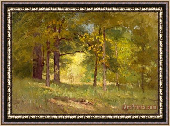 Theodore Clement Steele Autumn Words (forest Interiors) Framed Print