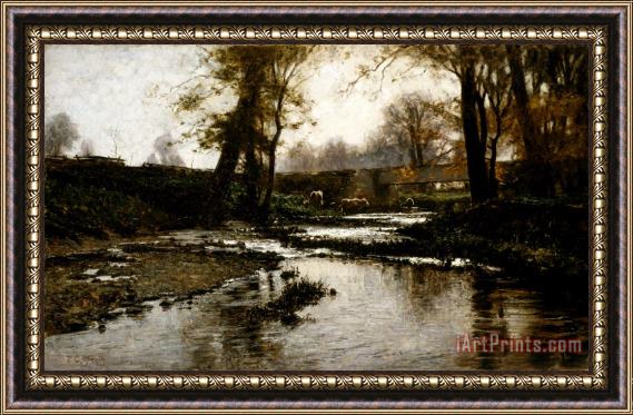 Theodore Clement Steele Pleasant Run Framed Painting