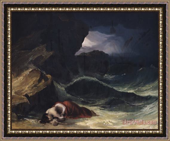 Theodore Gericault The Storm or The Shipwreck Framed Print