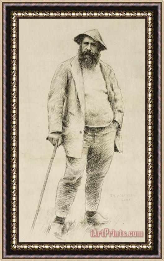 Theodore Robinson Claude Monet Framed Print